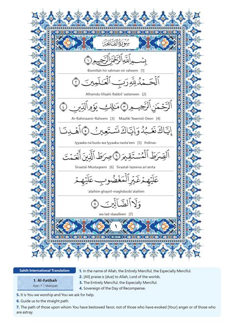 Surah Fatiha In English Transliteration: Read Surah Fatiha Online Easily 1