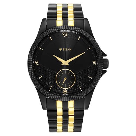 Buy Online Titan Punjab Collection Black Dial Analog Stainless Steel ...