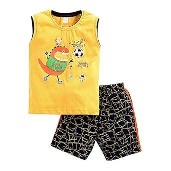 Hopscotch OJOS Boys' Cotton Cartoon Characters Print Short Set in ...