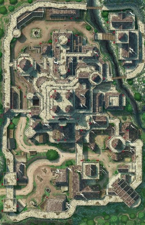 Image result for Small Town Square Map RPG