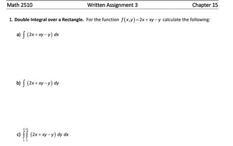 Image result for Calculating a Double Integral Over a Rectangle