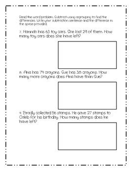 Image result for Common Core Subtraction Examples