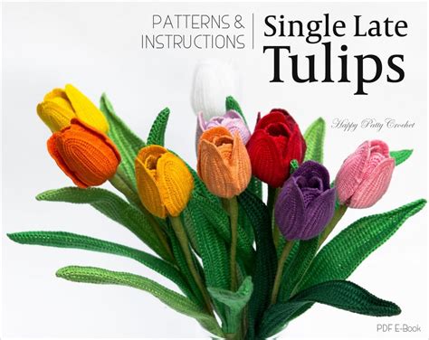 Buy Crochet Tulip Pattern Crochet Flower Pattern Single Late Online in ...