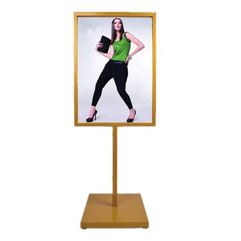 Buy Adjustable Sign Holder Sign Stand Floor-Standing Menu Holder Frame ...