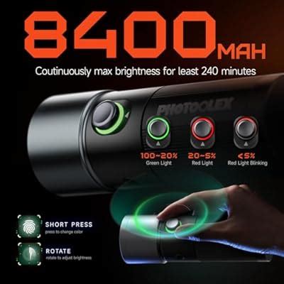 PHOTOOLEX 4 Colors Photography Flashlight, 8400mAh India | Ubuy