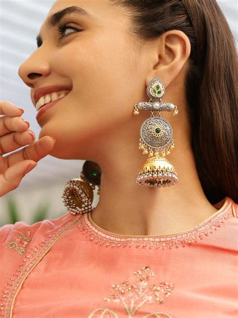 Shop Exquisite Collection of Gold Plated Jhumka Earrings – Rubans