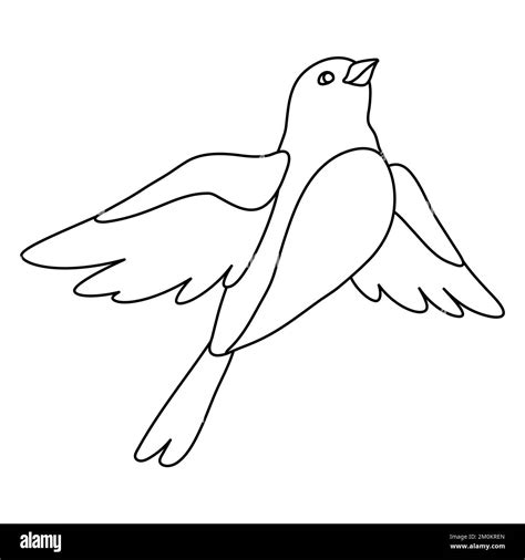 How To Draw A Simple Flying Bird