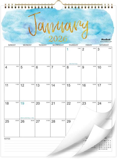 MaaIbok 2026 Wall Calendar - Monthly Wall Calendar 2026 from India | Ubuy
