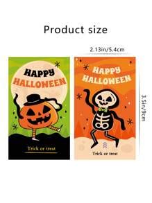 50PCS Halloween Mini Cards: Haunted Pumpkin Series Mini Cards - For ...