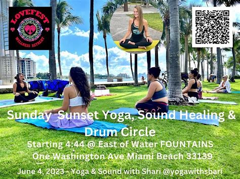 Sunday Sunset Yoga, Sound Healing & Drum Circle @ South Pointe Park ...
