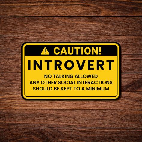 Introvert Sticker | Zatags – Zatags