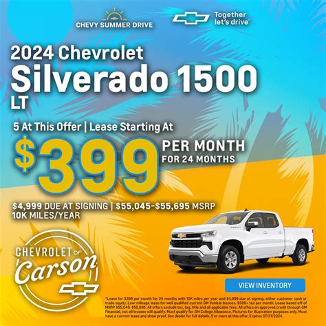 New Chevrolet Vehicle Specials In Carson | Chevrolet of Carson