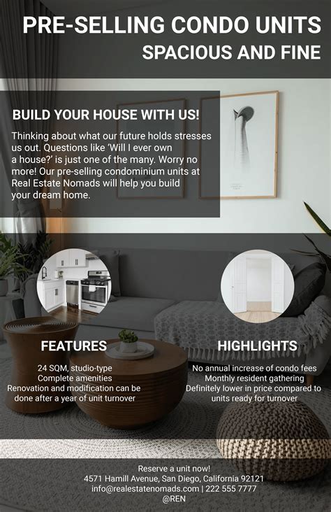 Real Estate Product Sell Sheet Template in Pages, PSD, Illustrator ...