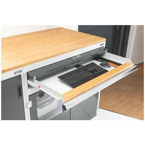 Computer workstation with printer flap | Hoffmann Group