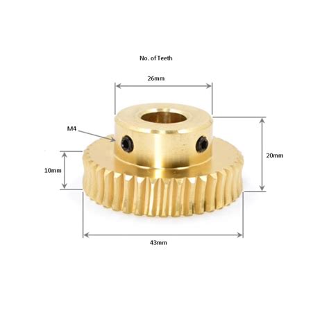 1 Module 40 Tooth 8mm hole Copper Worm Gear