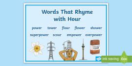 Words That Rhyme with Nine Word Mat (teacher made) - Twinkl