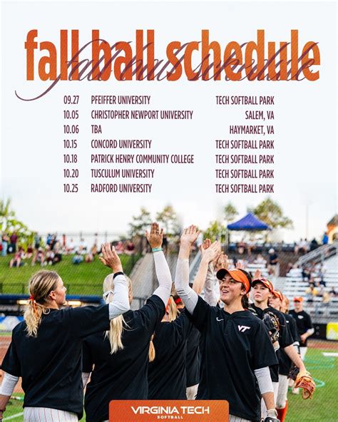 The 2024 fall Virginia Tech softball schedule is here! The slate ...
