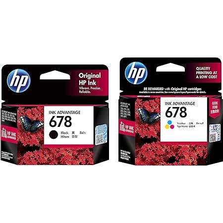 HP 678 Black Ink Advantage Cartridge (CZ107AA) : Amazon.in: Computers ...