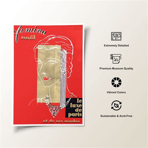 Buy Le Luxe de Paris et de ses Modes Fashion Poster & Prints Online ...
