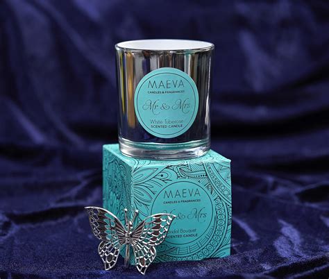 Maeva Wedding Metallic Silver Glass Scented Candle in A Gift Box ...