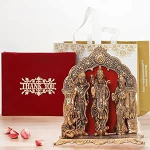 Buy INTERNATIONAL GIFT Ram Darbar Idol | Copper Showpiece | Thank You ...