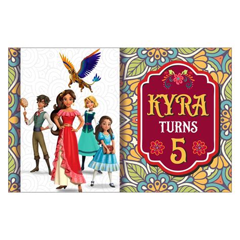 The Blu Party Personalized Elena of Avalor Theme Birthday Backdrop ...