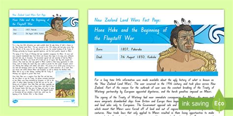 Who was Hone Heke? Hone Heke Facts - NZ History - Twinkl