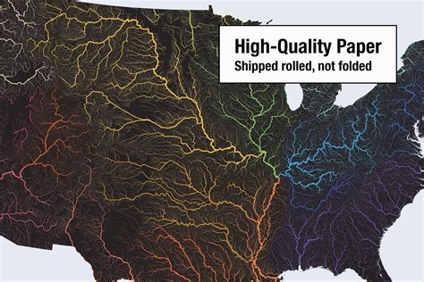 Snapklik.com : US Hydrological Map Map Of United States Rivers & Bs 36 ...