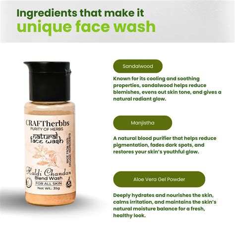 Herbal Haldi Chandan Blend Face Wash – CRAFTherbbs