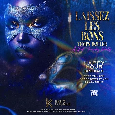 "Fat Tuesday" Party at Ekko Lounge "Let the Good Times Roll!, Ekko ...