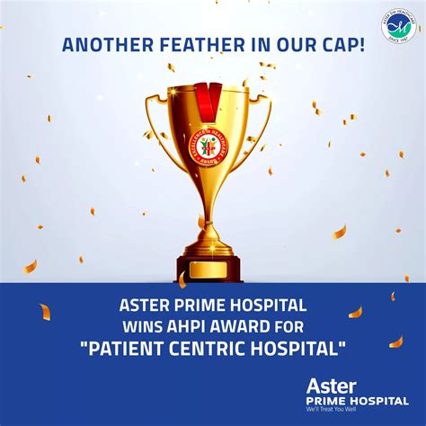 Aster Prime Wins AHPI Award for Patient-Centric Excellence | Aster Prime