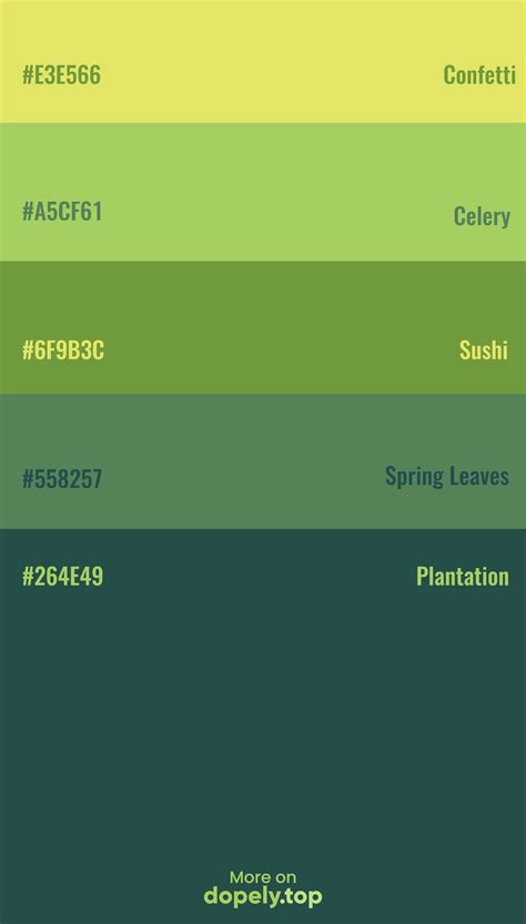 Color Palette For Green