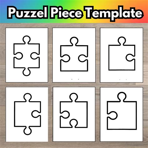Blank Puzzle Piece Template SPED Classroom SPED Art Project Bulletin Board Ideas Special Needs ...