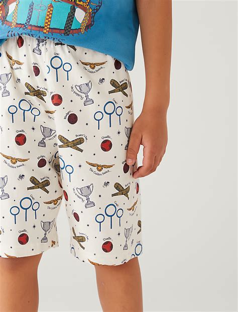 Buy Harry Potter™ Quidditch Short Pyjama Set at Marks & Spencer