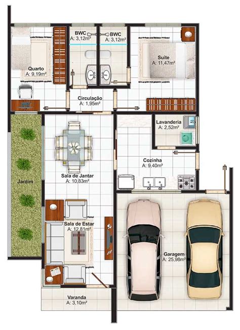 casas-de-mas-de-90-m2 | Planos de Casas Gratis