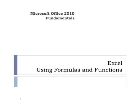 Image result for Using Formulas and Functions in Excel