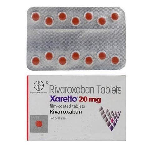 Xarelto 20mg - Strip of 14 Tablets : Amazon.in: Health & Personal Care
