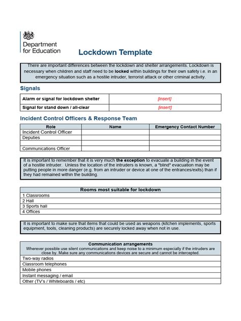 Image result for Building Lockdown Procedures PDF