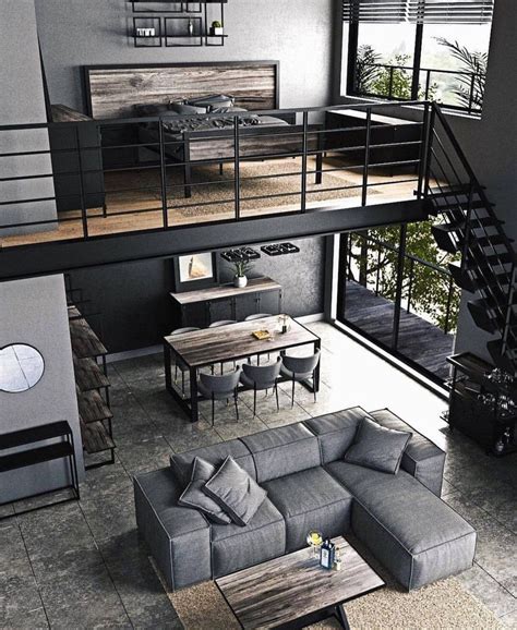 20++ Loft Interior Design Ideas - HOMYHOMEE