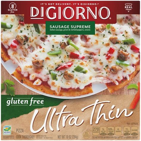 DiGiorno Gluten Free Sausage Supreme Frozen Pizza on Ultra Thin Crust ...