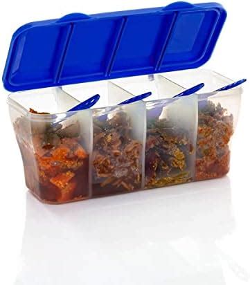 Buy Limbjal® Multipurpose Plastic 4 In 1 Masala Box for Kitchen, Spice ...