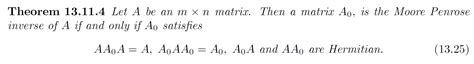 Image result for Moore-Penrose Inverse Example