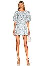 MAJORELLE Valentina Mini Dress in Baroque Blue | REVOLVE