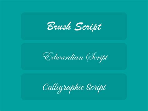 What Font Goes With Edwardian Script