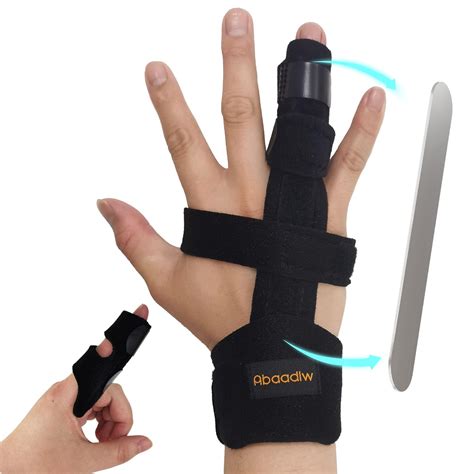Buy Abaadlw Trigger Finger Splint 2 Pcs, Finger Splints for Broken ...