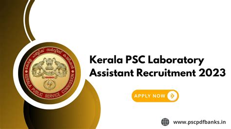 Kerala PSC Laboratory Assistant Recruitment Notification 2023 - True ...