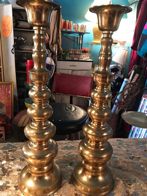 Tall Vintage Candle Holders at Shelley Morgan blog