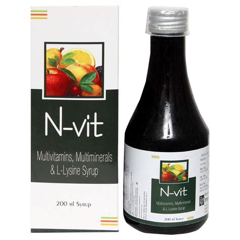 N Vit Syrup 200 ml Price, Uses, Side Effects, Composition - Apollo Pharmacy