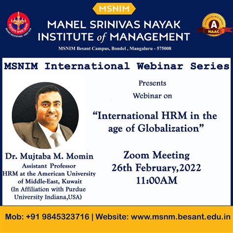 International HRM in the age of Globalization-MSNIM international ...