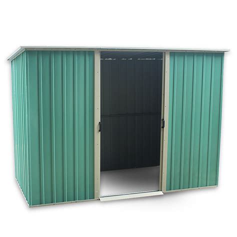 Buy Panana Metal Garden Apex Roof Storage Shed Metal Flat Roof Shed ...